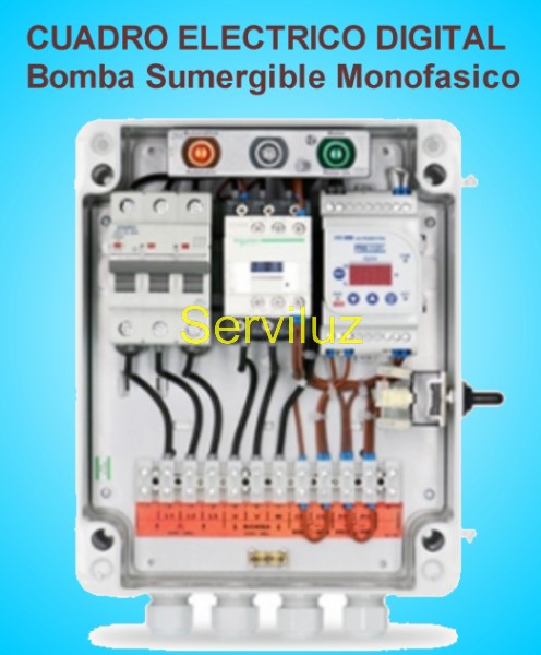 Cuadro Nivel Digital Bombas Sumergibles sin Sondas Monofasico 0.33 a 3 HP Cuadro Nivel Digital Bombas Sumergibles sin Sondas Monofasico 0.33 a 3 HP